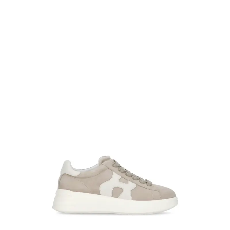 Hogan, Skor, Dam, 36 1/2 EU, Mocka, Beige Mockaskinn Sneakers