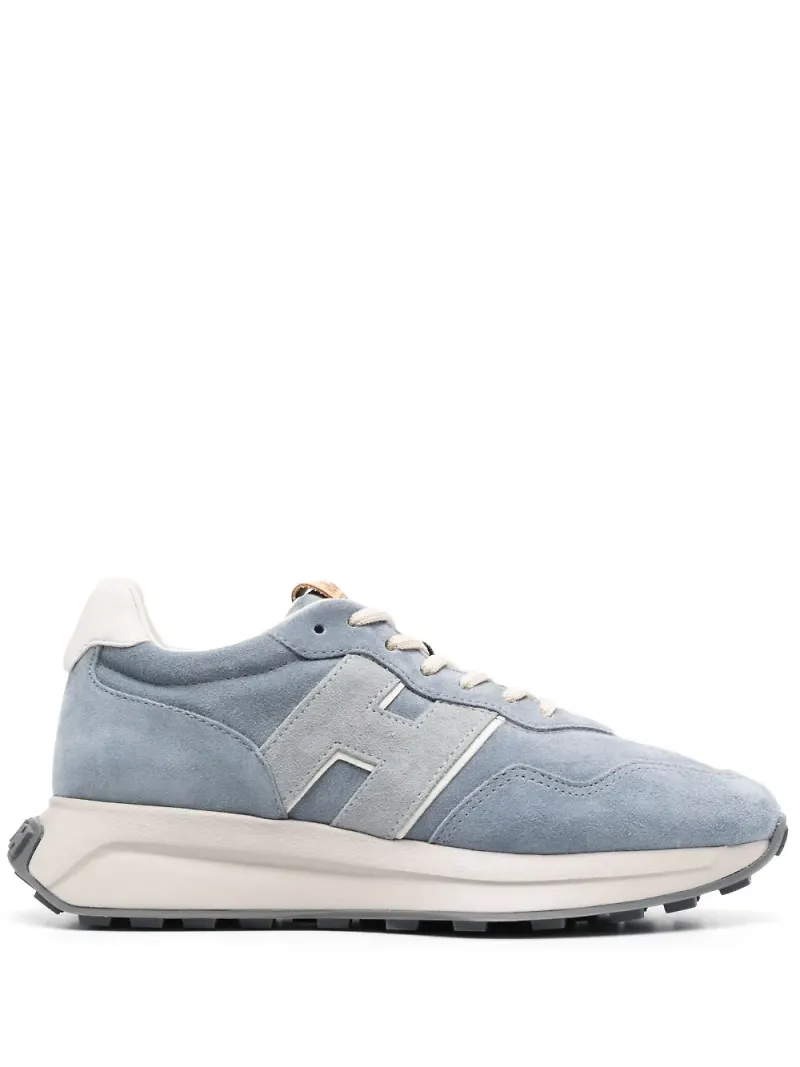 Hogan grova sneakers i mocka - Blå