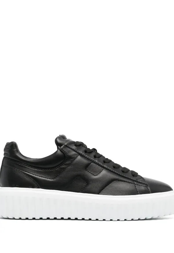 Hogan H-Stripes låga sneakers - Svart