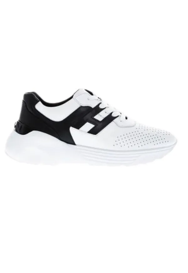 Hogan Hyper-Active - Two-tones sneakers with perforations Vit, Dam