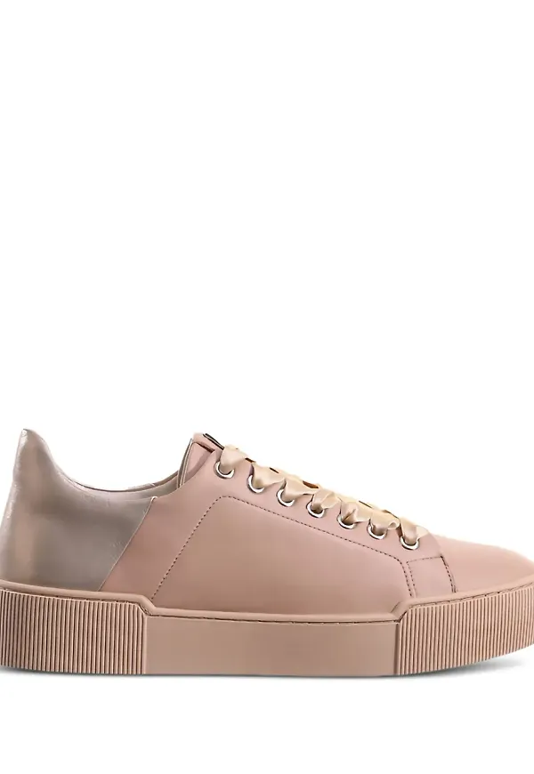 Hogl Blade platåsneakers med metallisk klack - Rosa