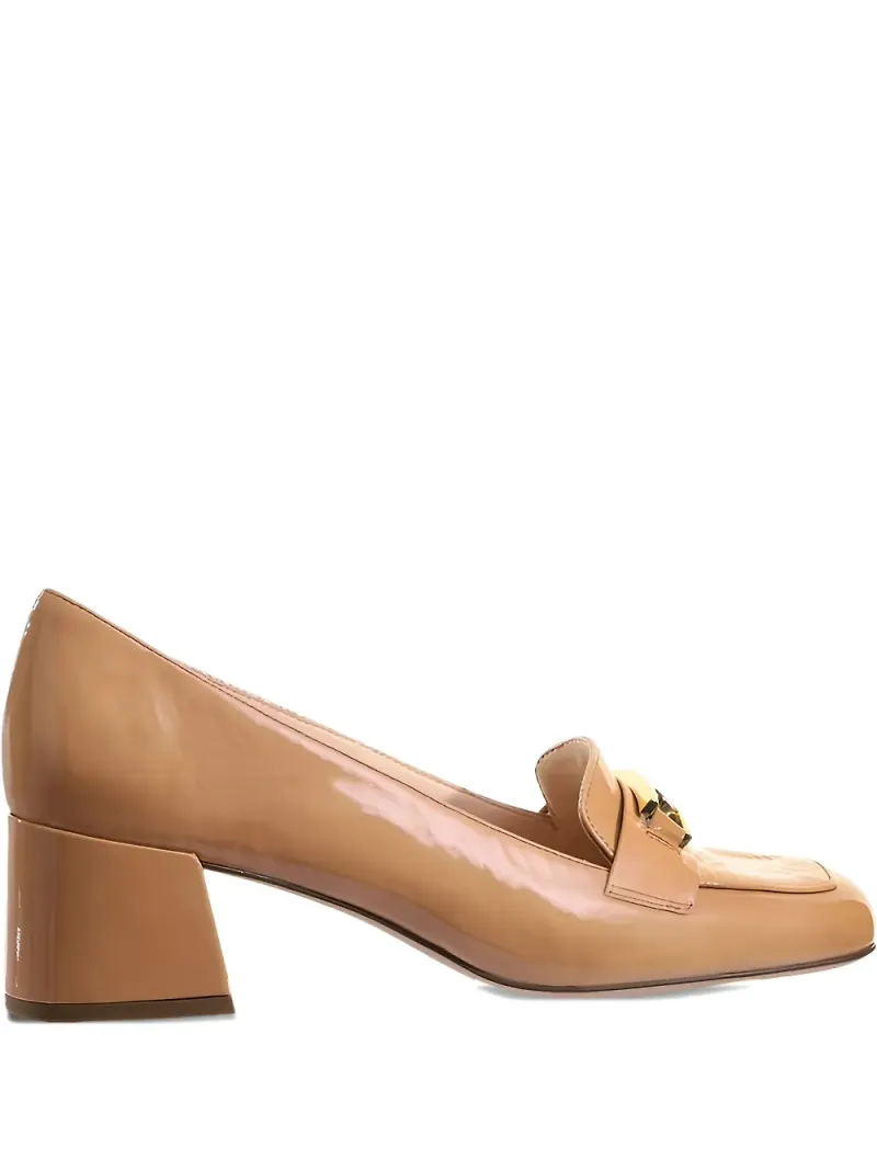 Hogl Helen loafers med blockklack 40 mm - Brun