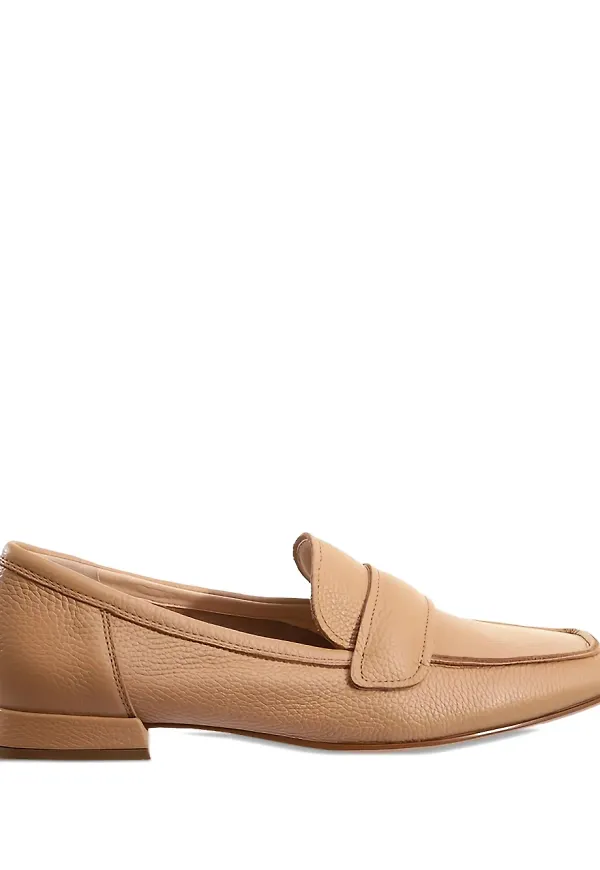 Hogl Perry läderloafers med spetsig tå - Neutral