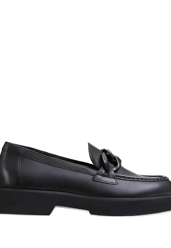 Hogl Stacy grova läderloafers - Svart