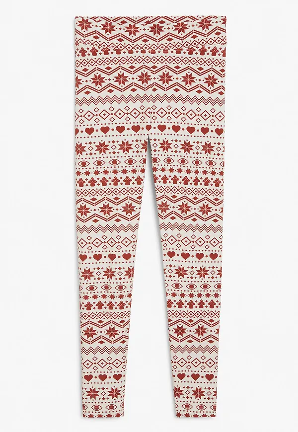 Holiday leggings - Red