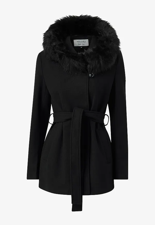 Hollies - Kappa Olivia Coat - Svart
