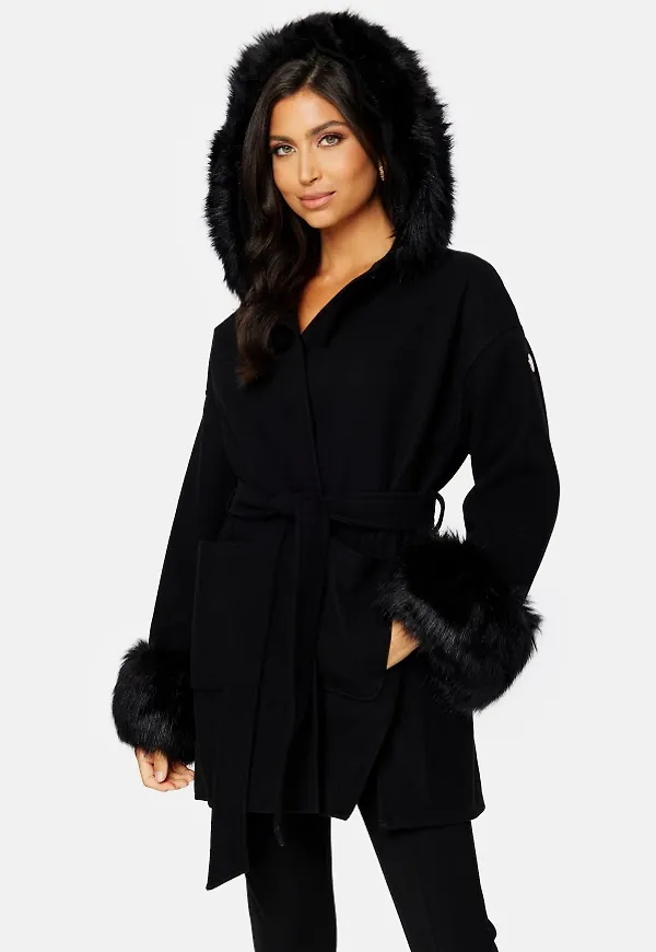Hollies Kate Coat Black 38/40