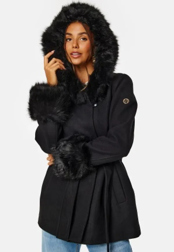 Hollies Olivia Coat Black/Black 42