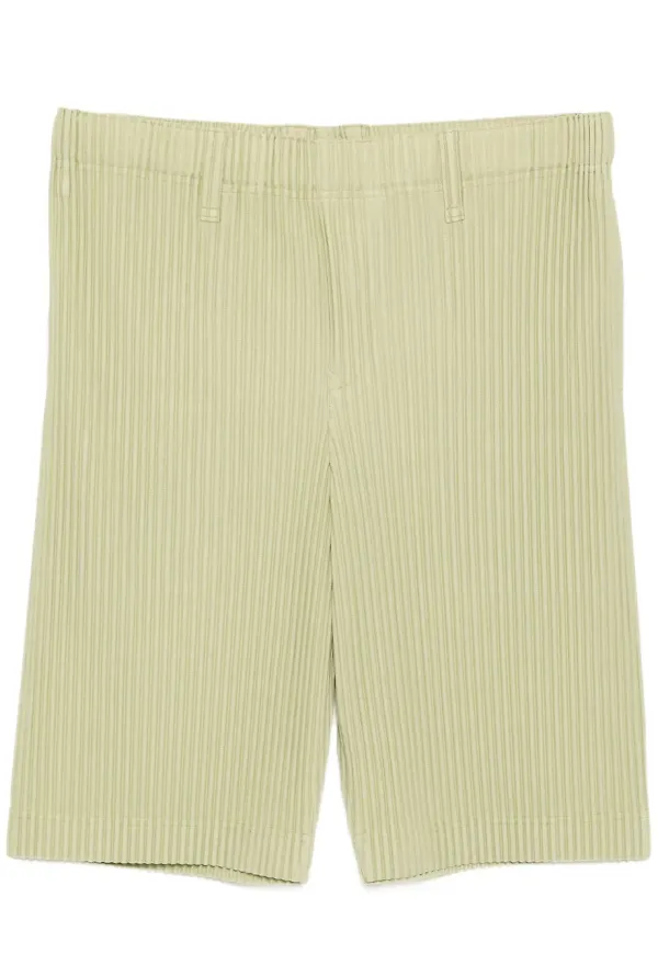 Homme Plissé Issey Miyake plisserade shorts - Grön