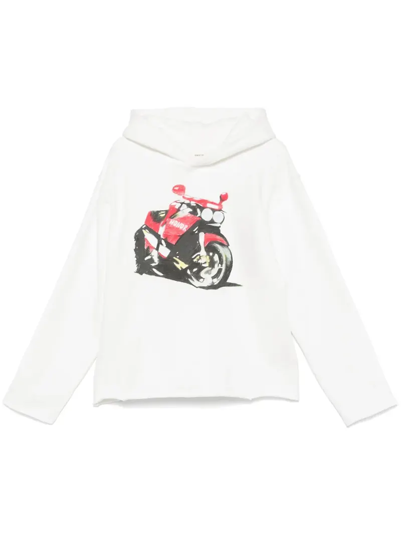 Honor The Gift Speedbike hoodie - Vit