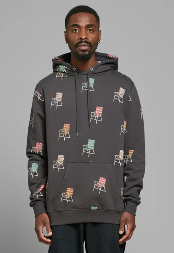Hoodie Falun Lawn Chair Aop Charcoal