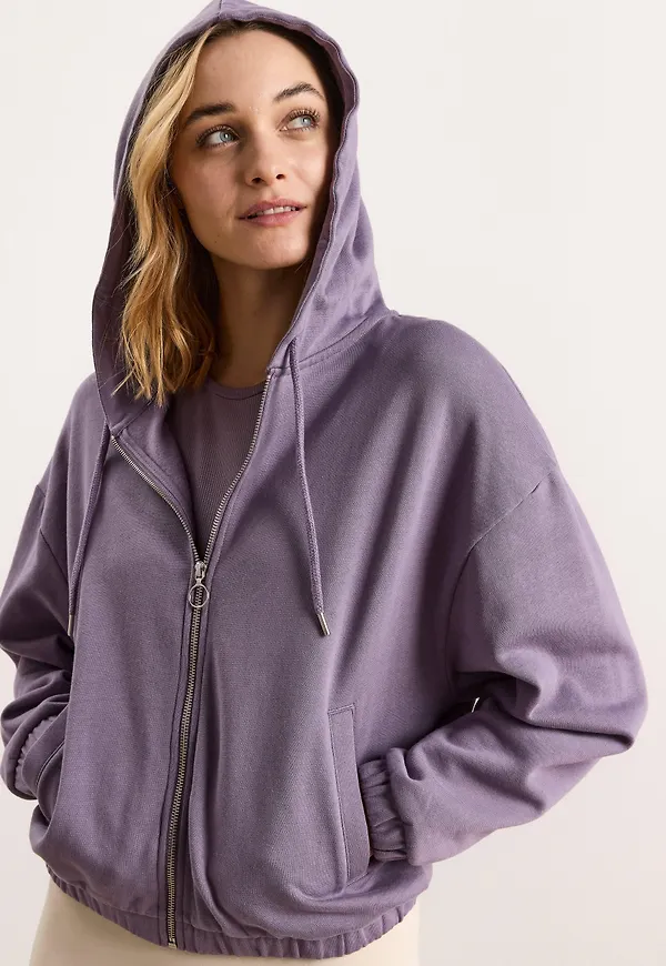 Hoodie med dragkedja