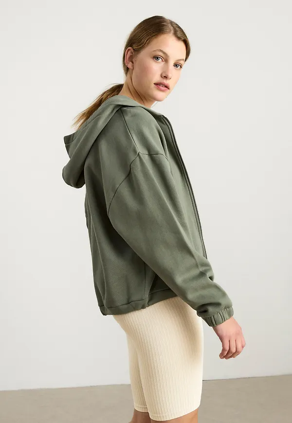 Hoodie med dragkedja