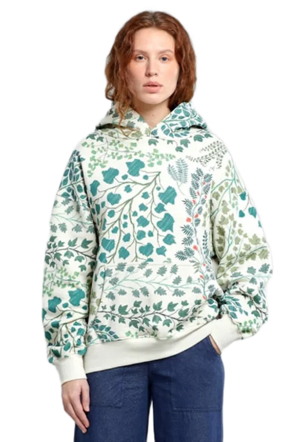 Hoodie Sundborn Botanical Quilt Oat White