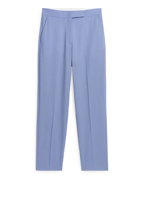 Hopsack Wool Trousers - Blue