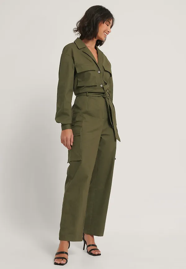 Hoss x NA-KD Utilityjumpsuit - Green