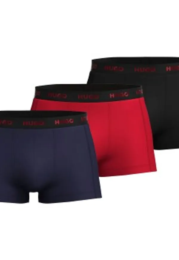 HUGO Kalsonger 3P Triplet Trunk Flerfärgad bomull Small Herr