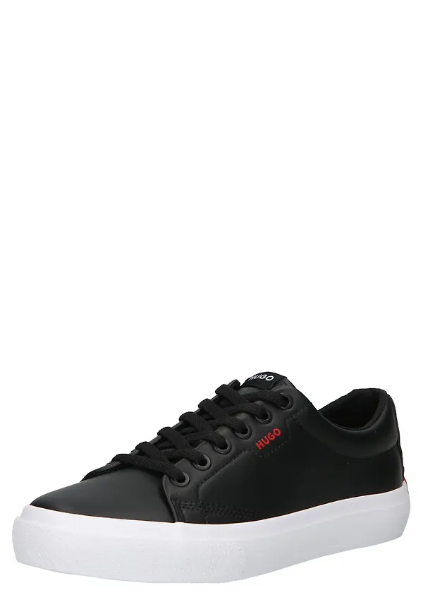 HUGO Låg sneaker 'Dyer Tenn' röd / svart
