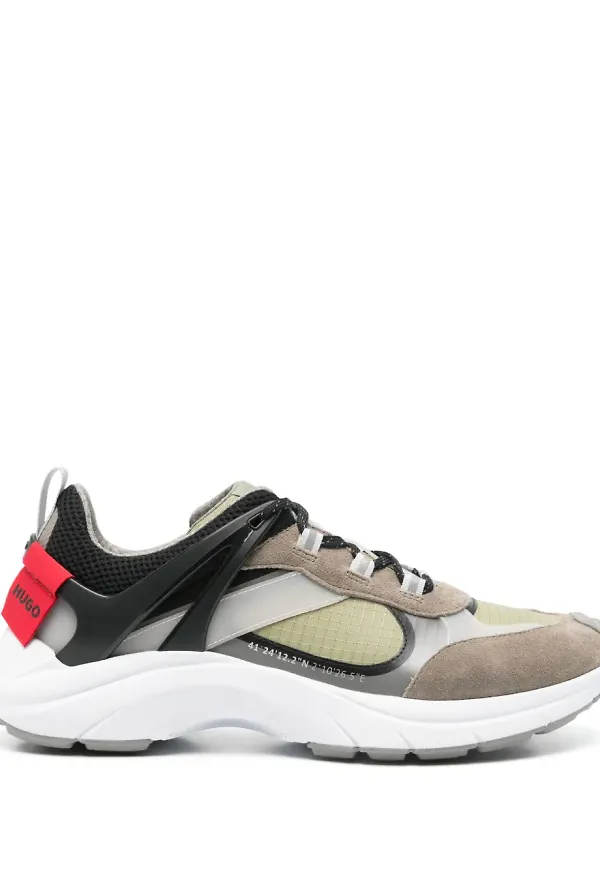 HUGO sneakers i mesh - Grön