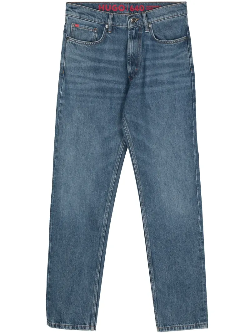 HUGO straight-jeans - Blå