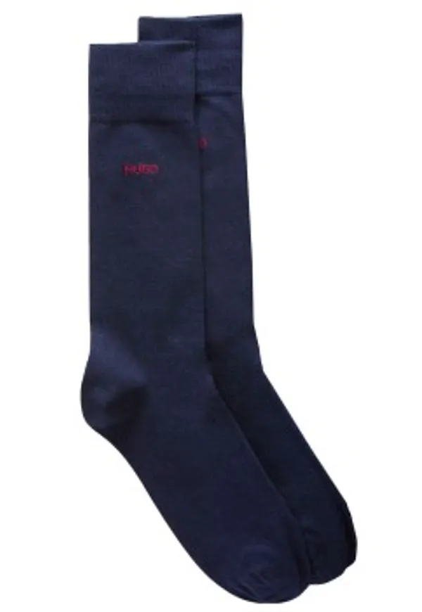HUGO Strumpor 2P Crew Sock Mörkblå Strl 39/42