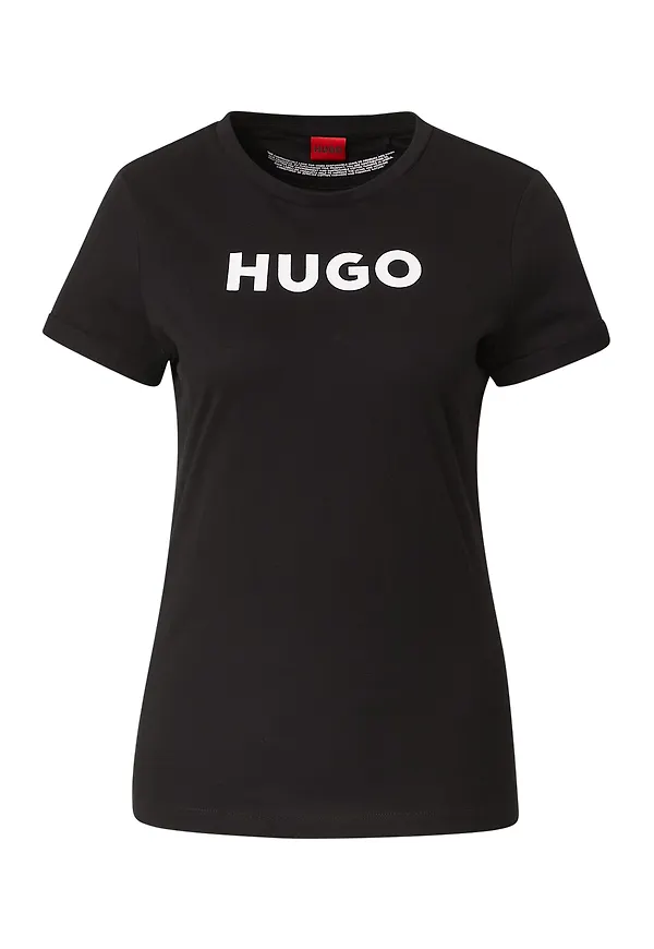 HUGO T-shirt 'The HUGO Tee' svart / vit