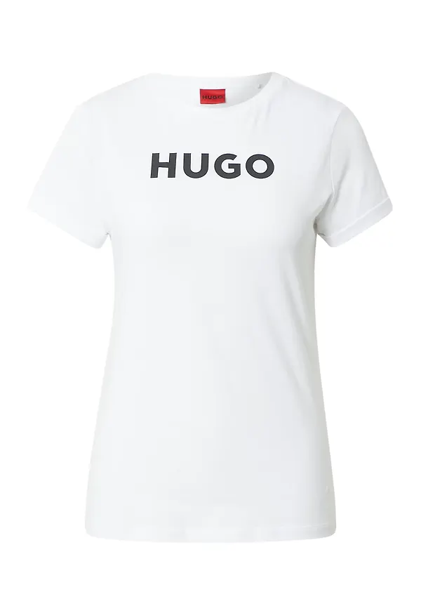 HUGO T-shirt 'The HUGO Tee' svart / vit