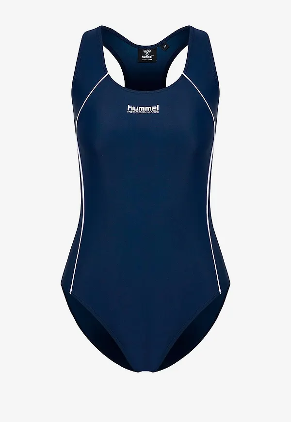 Hummel - Baddräkt Hmlpulse Piping Swimsuit - Blå