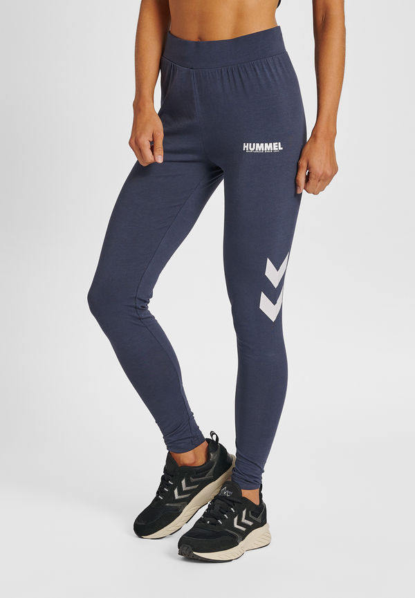 Hummel High Waisted Tights, Träningstights i storlek S och färg Blå