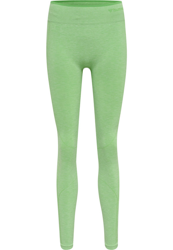 Hummel Hmlmt Una Seamless Mid Waist Tights, Träningstights i storlek M och färg Grön