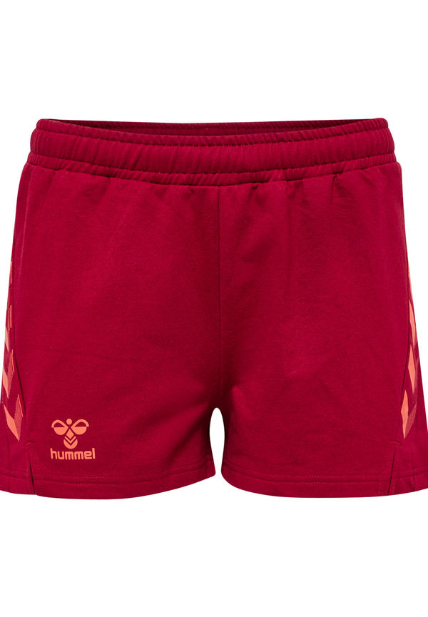 Hummel Hmloffgrid Cotton Shorts Wo, Träningsshorts i storlek XS och färg Orange