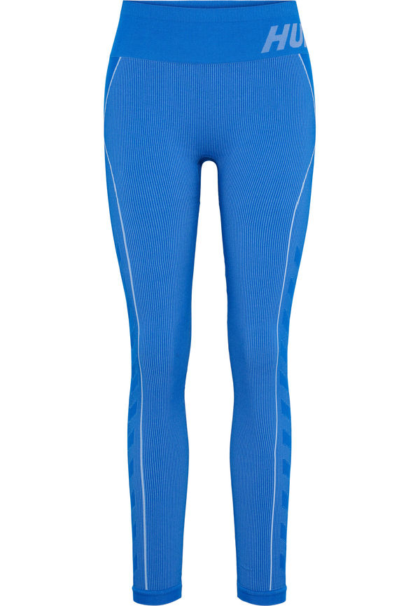 Hummel Hmlte Christel Seamless Mw Tights, Träningstights i storlek L och färg Blå