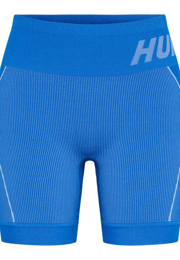 Hummel Hmlte Christel Seamless Shorts, Träningsshorts i storlek XL och färg Blå