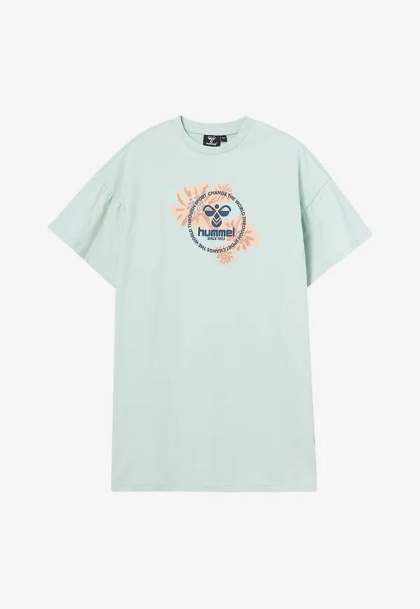 Hummel - Klänning hmlFlowi Dress S/S - Grön