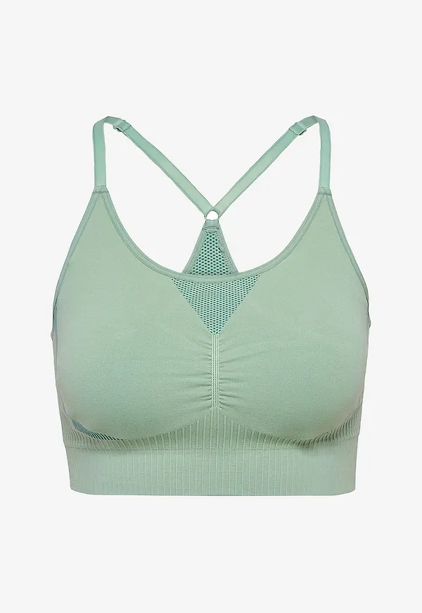 Hummel - Sport-bh Hmlhiit Seamless Padded Bra - Grön