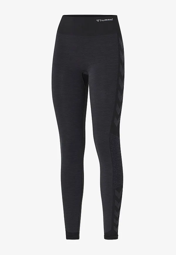 Hummel - Träningstights hmlMT Shine Seamless MW Tights - Svart