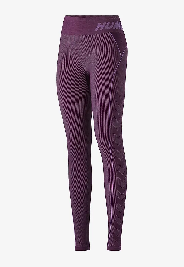 Hummel - Träningstights hmlTE Christel Seamless MW Tights - Lila