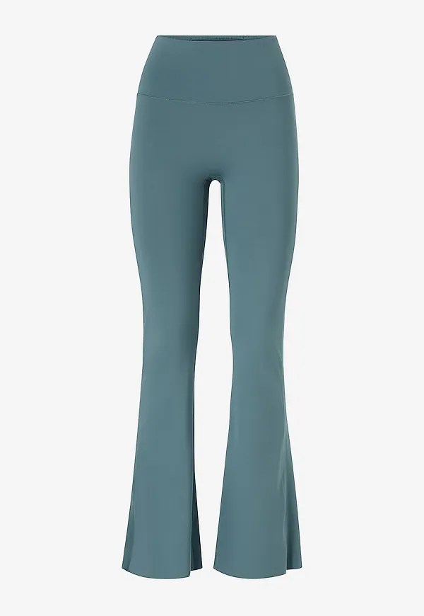 Hummel - Träningstights Hmlyoga High Waist Flare W Tights - Blå