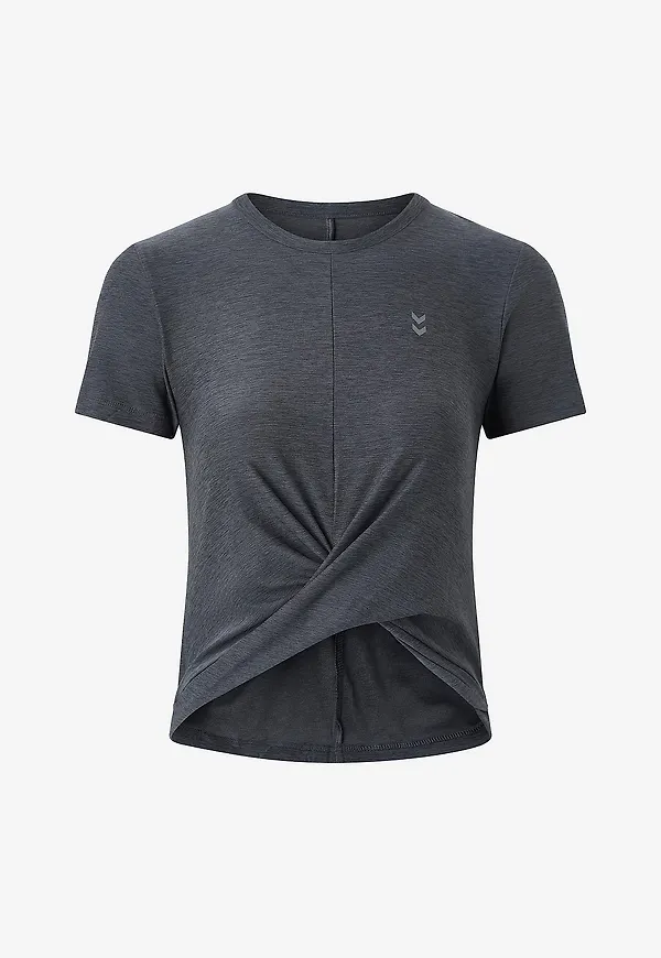 Hummel - Träningstopp hmlYoga Wrap W S/S - Blå