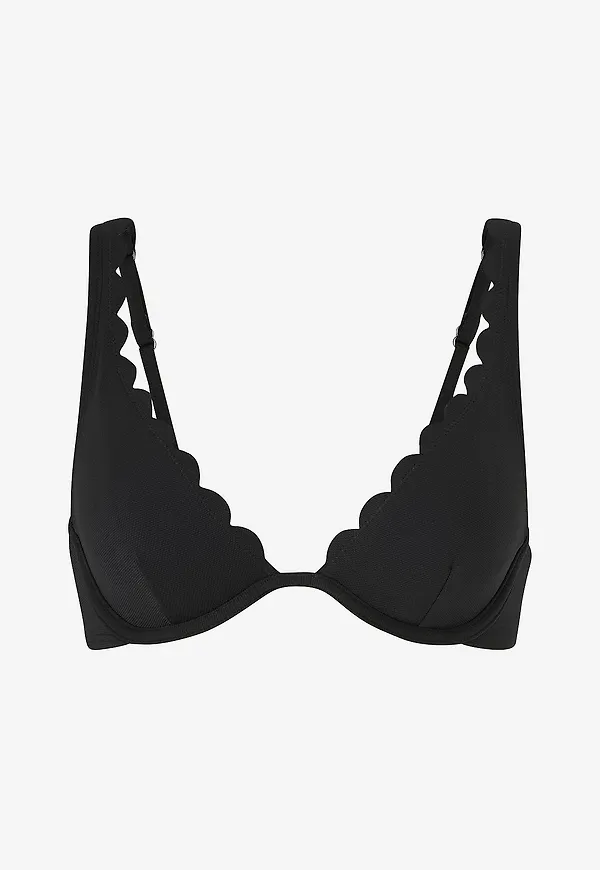 Hunkemöller - Bikinitopp Scallop UP - Svart