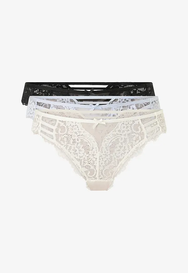 Hunkemöller - Braziliantrosa Belle Brazilian 3-pack - Svart