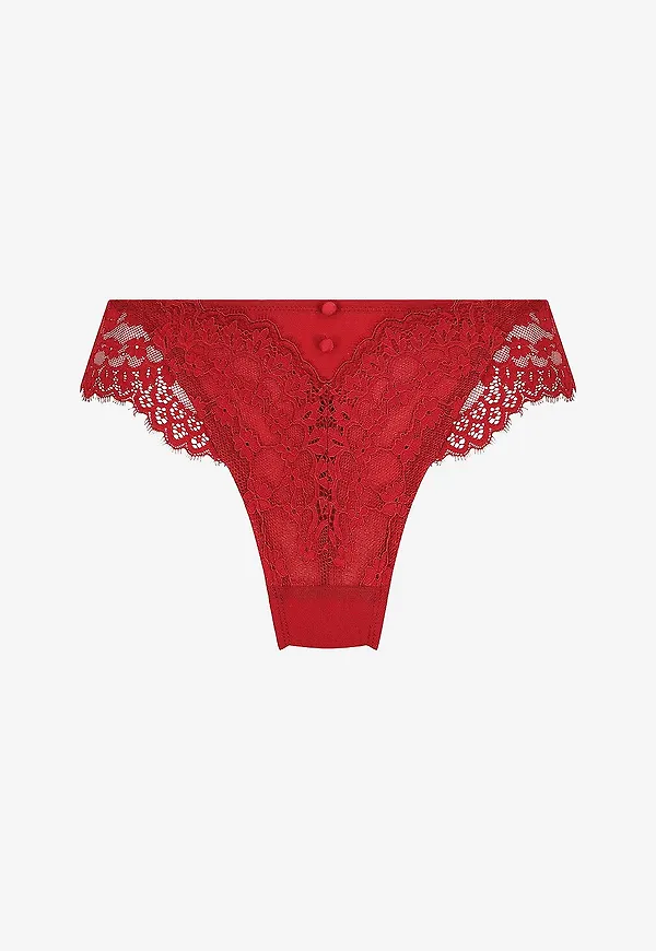 Hunkemöller - Braziliantrosa Daisy Brazilian R - Röd