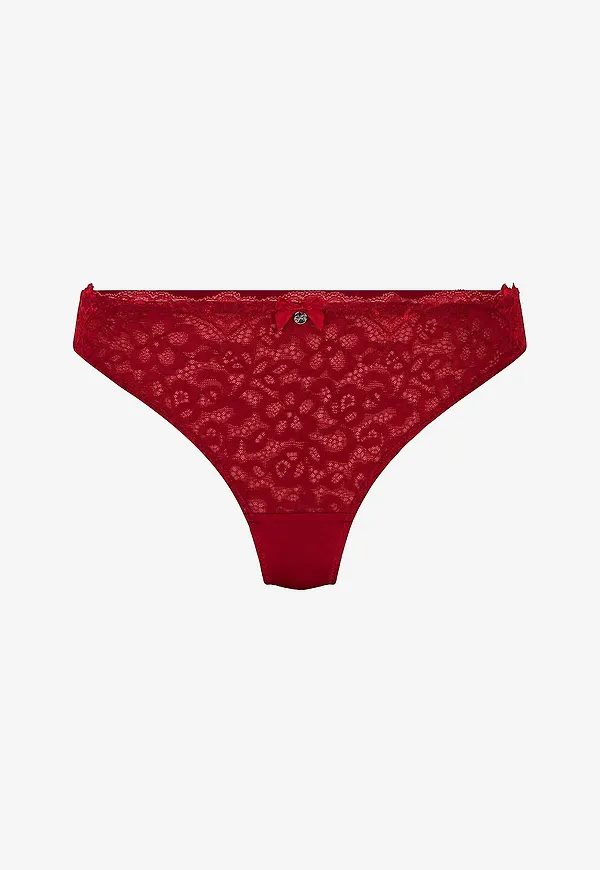 Hunkemöller - Stringtrosa Marine String r - Röd