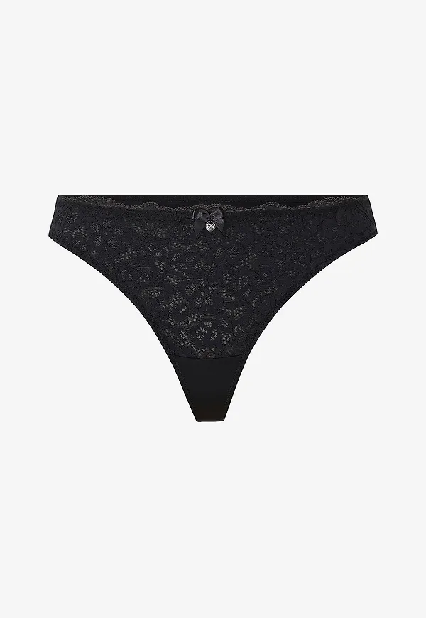 Hunkemöller - Stringtrosa Marine String r - Svart