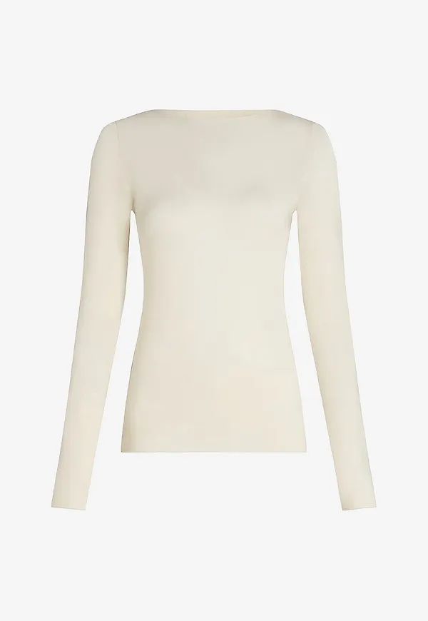 Hunkemöller - Pyjamastopp Top Ls Boatneck Intimates - Vit