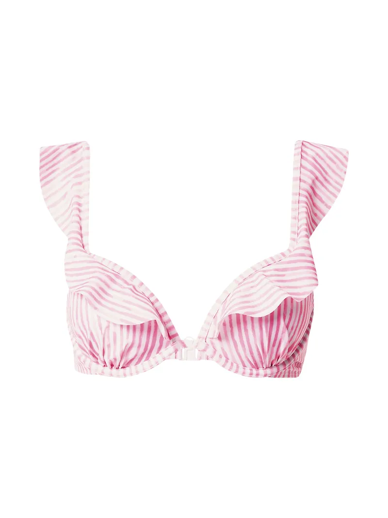 Hunkemöller Bikiniöverdel 'Julia' ljusrosa / vit