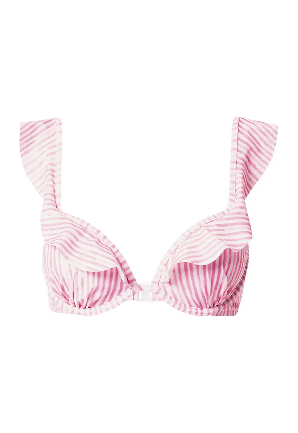 Hunkemöller Bikiniöverdel 'Julia' ljusrosa / vit