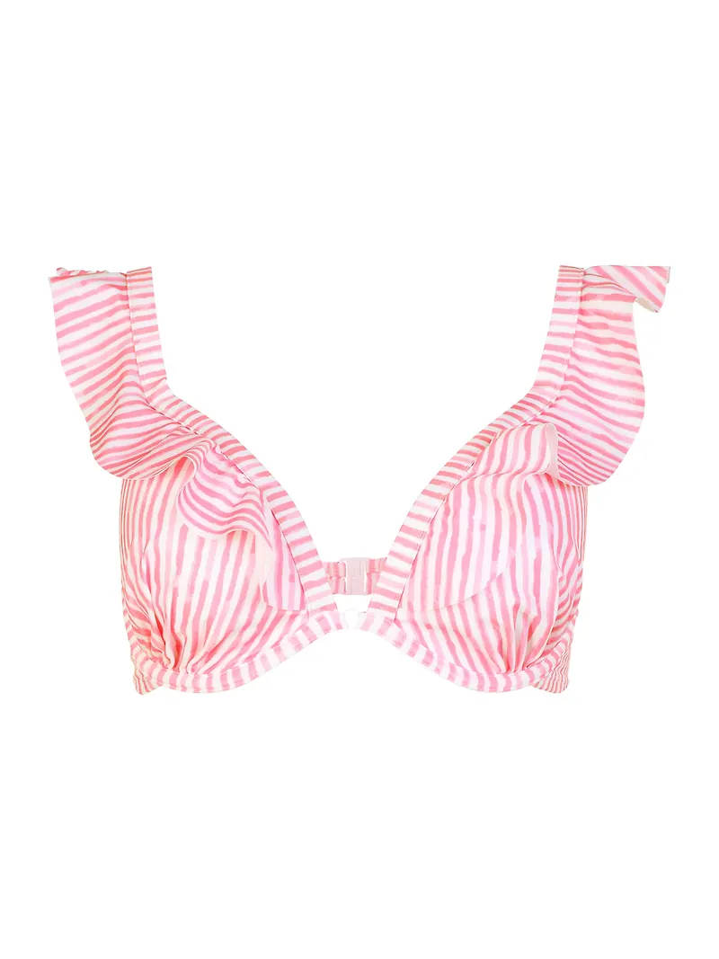 Hunkemöller Bikiniöverdel 'JULIA' rosa / vit