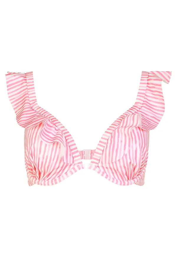 Hunkemöller Bikiniöverdel 'JULIA' rosa / vit