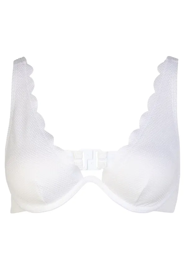 Hunkemöller Bikiniöverdel 'Scallop' vit